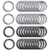 40Pcs 28mm Round Carabiner, BetterJonny Snap Spring Ring Loop Zinc
