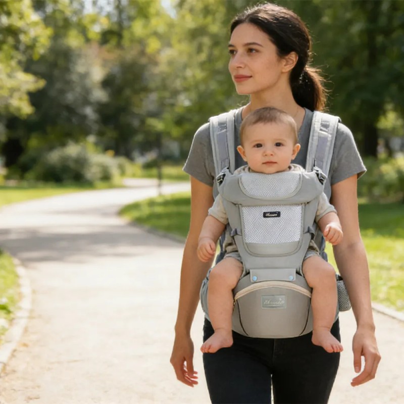 Portabebés Ergonómico 0-24 Meses -ajustable Versátil