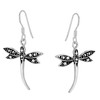 AeraVida Classy Mystique Flying Dragonfly Detailed .925 Sterling Silver Dangle