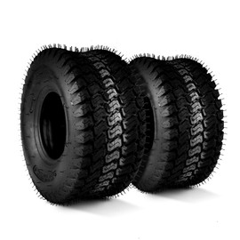 PHILTOP TURF TIRE, 15x6-6 Tires 4 Ply, 2x Turf Tires Compatible with John Deere Craftsman Husqvarna Riding Mowers Lawn Tractors Also for Agricultural Vehicle