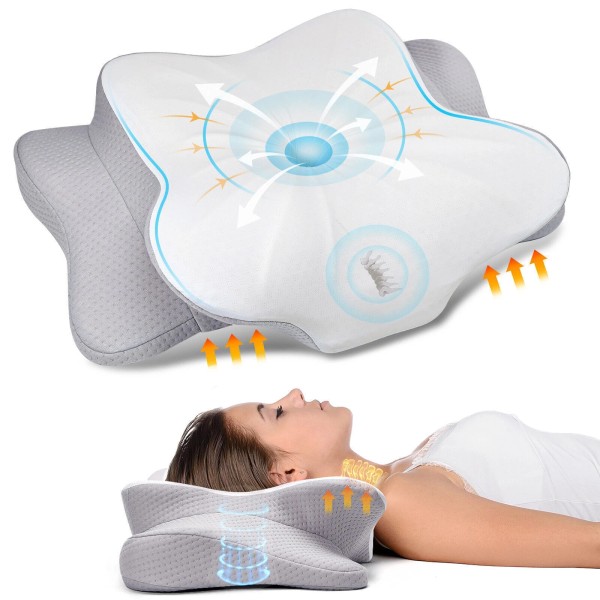 PULATREE Neck Pillow Soft Cervical Pillow For Neck & Shoulder