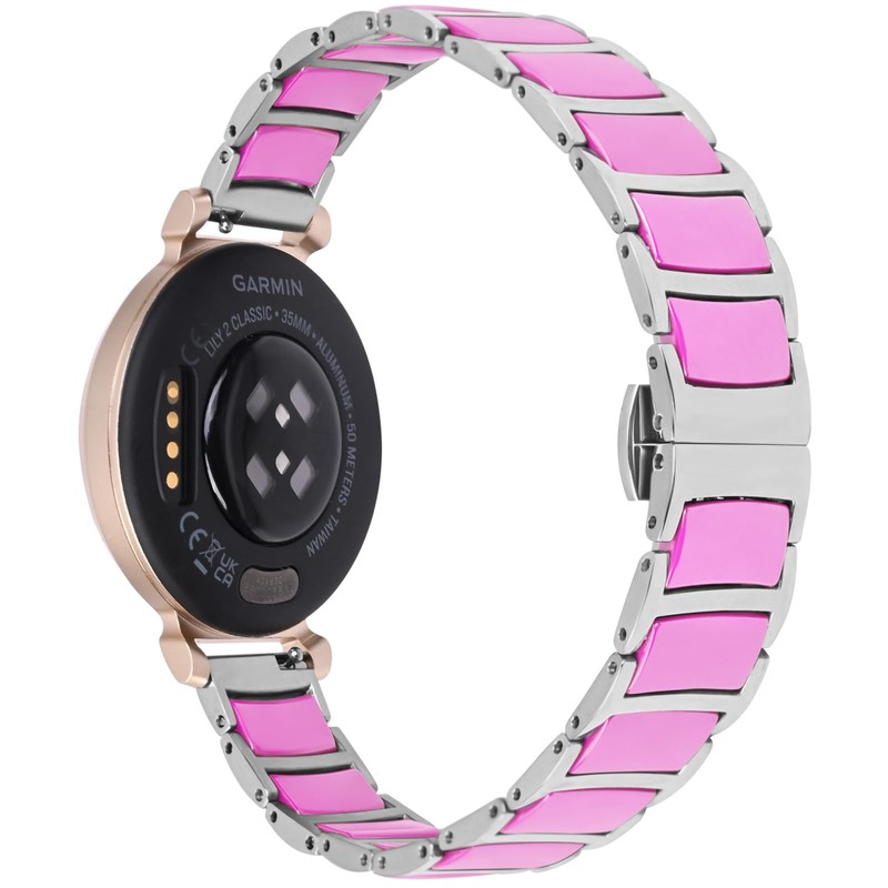 Leiou Ceramic Bracelet Compatible with Garmin Lily 2 Bands Replacement
