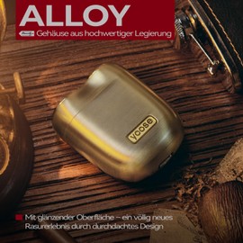 yoose Rasierer Herren Elektrisch, Tragbarer Rasierer Herren (Nass/Trocken), IPX7 wasserdicht mit USB-C Ladung & Magnetklingen - Ideal für Reisen, Outdoor, Geschäftsreisen & Auto (Gold)