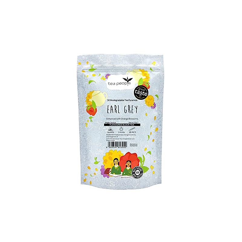 Tea People Earl Grey - 50 Pyramid Refill Pack