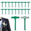 YAFIYGI 20Pcs Boutonniere Pins for Men Green Safety T-Shaped Pin