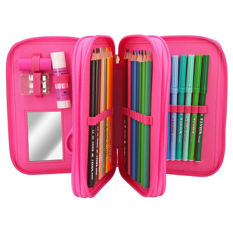 Depesche TOPModel 10418 Pencil Case with 3 Compartments with Cactus