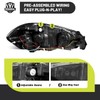 ROADEAL Headlights W/Bulbs for 2006-2013 Chevy Impala, 2006-2007 Chevy Monte