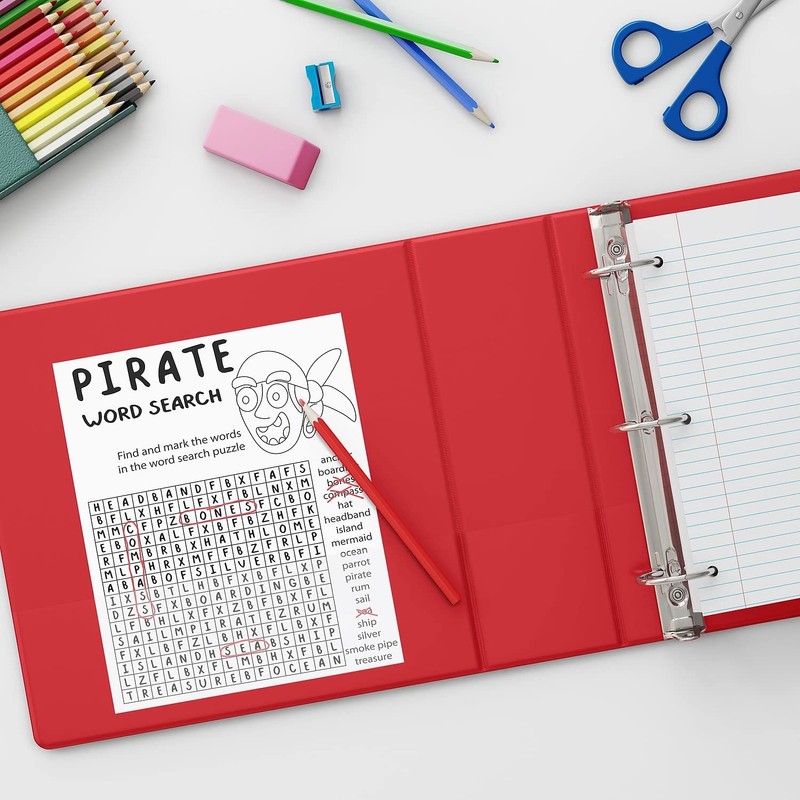 SIMPLY Staples 1337664 .5-inch Light-Use Round 3-Ring Binder Red (26852)