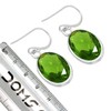 Jeweloporium 925 Silver Earring for Women Green Peridot Quartz Gemstone