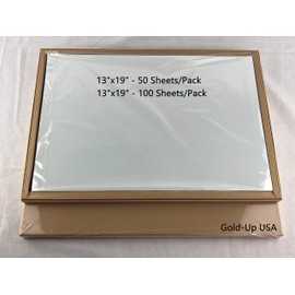 13 x 19 Inch Waterproof Inkjet Transparency Film for Silk Screen Printing - 1 Pack (50 Sheets)