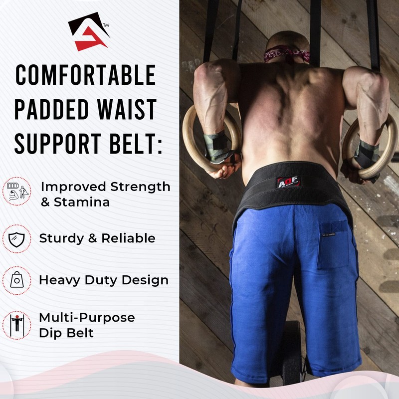 AQF Dipping Belt Body Building Weight Lifting Dip Chain Exercise