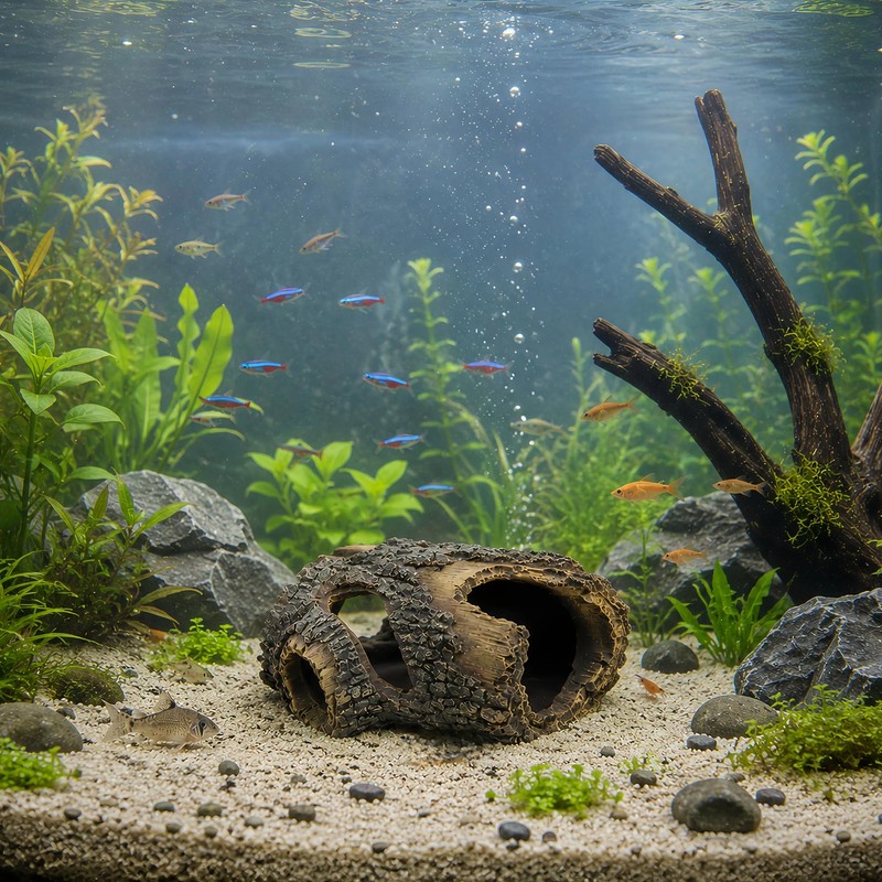 Fish Tank Decor Aquarium Ornament, 5.3x3.6x2.2 Inches