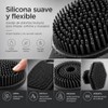 Cepillos de Silicona para Baño, Set de 4 para Espalda,