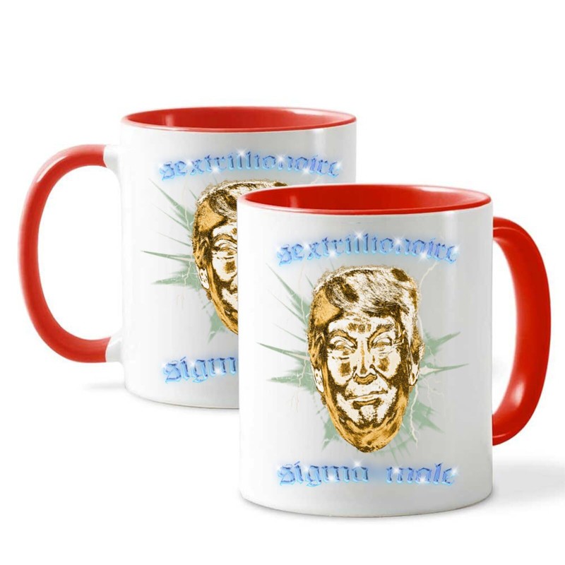 Tasse Farbe Premium Qualität rot – Sextrillionär Trump Lustiger Humor