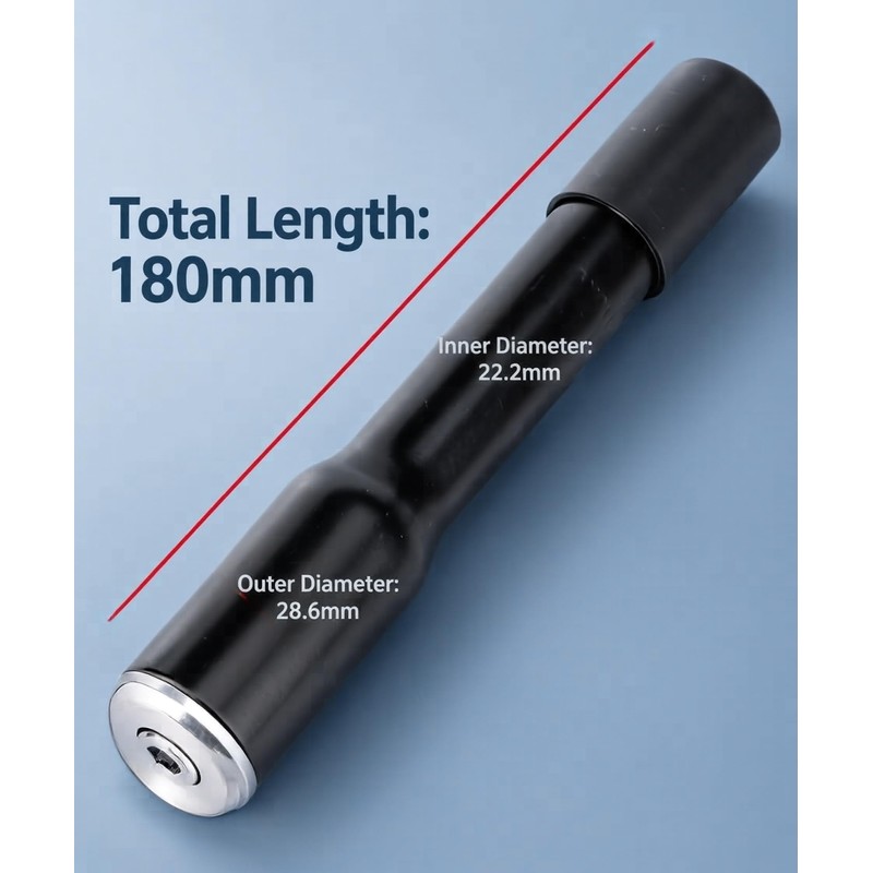 LUXIANDA Adjustable Bike Quill Stem Adapter: 22.2mm to 28.6mm Front