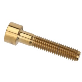 Bike Headset Cap Headset Stem Top Cap Fixing Bolt M6x30mm Column Head Bike Stem Bolt Screw Bicycle Repair Titanium Alloy (Gold)
