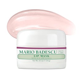 Mario Badescu mascarilla para labios con acaí y vainilla para todo tipo de piel, tratamiento de labios durante la noche enriquecido con aceite de coco suavizante de la piel y manteca de karité hidratante, 14 gr