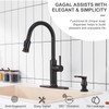 GAGALIFE Kitchen Sink Soap Dispenser Oil Rubbed Bronze, Built in