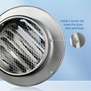 Midcvfrun 6 Inch Wall Vent Cover, Dryer Vent Cap Outside