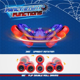 Dreamlandia Remote Controlled Car from 3-10 Years, Spider Toy from 3 4 5 6 7 8 9 Years Boy Easter Gifts Children Gift Boy 3 4 5 6-10 Years RC Car Outdoor Toy Children's Toy