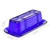 Home-X Glass Butter Dish With Lid - Vintage Style Keeper