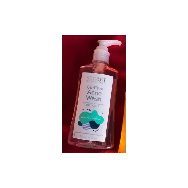 Gel Anti Acne Limpiador Secret Botanique Piel Normal 221ml