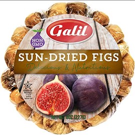 Galil Sun-Dried Figs 8 Ounces – Non-GMO, Gluten-Free, Kosher for Passover, No Sugar Added Dried Turkish Figs