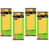 ALI INDUSTRIES 7249 220 Grit Sand Sheet, 6-Pack (Four Pack)