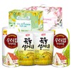 Everyday Value 4-Piece Aekyung Collaboration Kitchen Gift Set - Essential & Elegant with Floral Coating [Kitchen Pink 4P] 2 Dish Detergents + 2 Kitchen Cloths 2ea