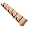 KYSMOTIC Wooden Coat Rack with Folding Hooks - Modern Design