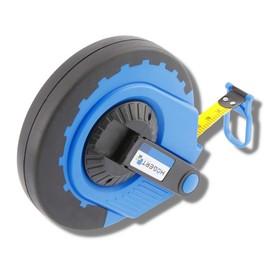 Högert Technik - Maßband aus Glasfaser 30 m - Glasfaser Offenes Rollbandmaß - Bandmaß Fiberglas - Skala - stoßfestes Gehäuse