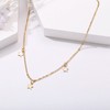 Yheakne Boho Star Necklace Gold Dangle Star Necklace Minimalist Collar