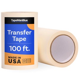 TapeManBlue: Cinta de transferencia de papel de 6 x 100 pies, alta calidad, calcomanía layflat, fácil aplicación y limpieza, fabricado en EE. UU.