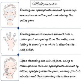 1200Pcs Makeup Facial Soft Thin Cotton Pads Soft Cotton Wipes for Applying Lotion Removing Face Makeup Eye Makeup and Nail Polish