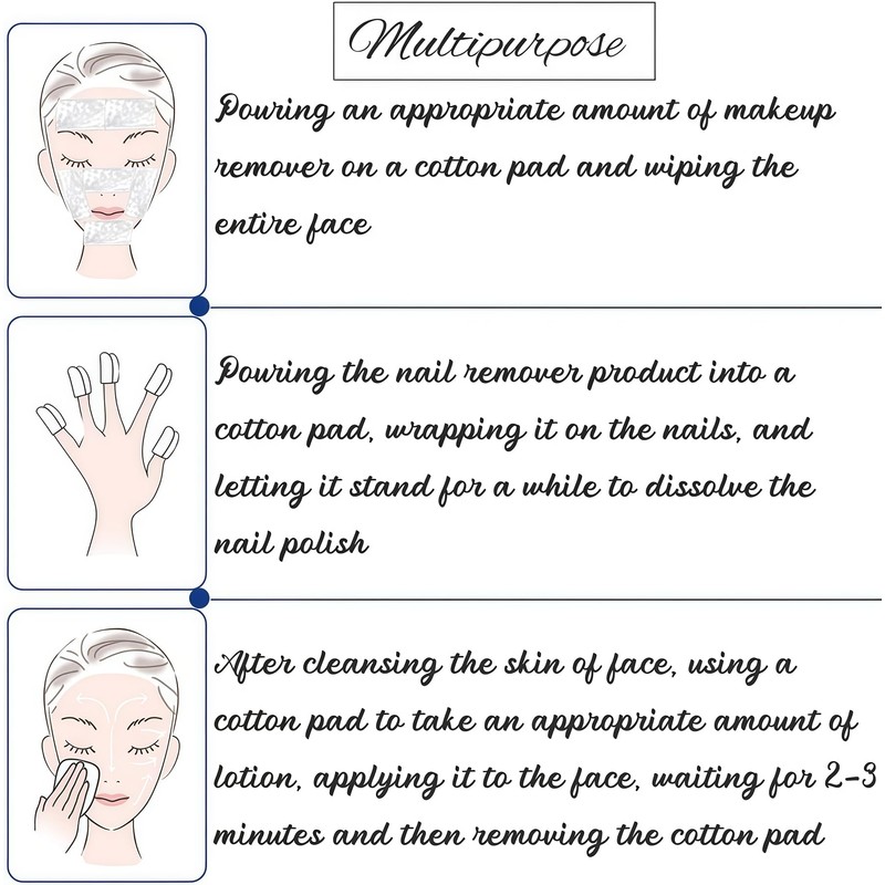 1200Pcs Makeup Facial Soft Thin Cotton Pads Soft Cotton Wipes