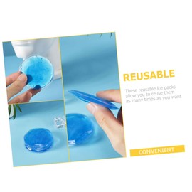 KOMBIUDA 5pcs Compact Multi-function Gel Ice Packs for Hot Cold Therapy Reusable for Injury Stomach Cervical Waist Discomfort Convenient