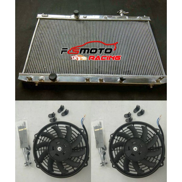 GPI Racing Aluminum Radiator +Fans For Honda Accord 2.4/3.5L Sedan/Coupe