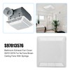 Folosem S97013576 White Classic Bathroom Vent Cover Grille, Water Resistant,