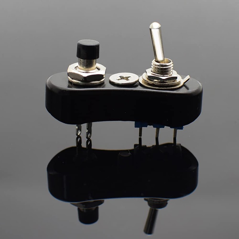 Micro Handle Switch Single Black for 0.9 inch (22.2 mm)