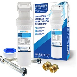 Aqua Blue H20 High Flow in-line - 4 Stage Water Filtration System Kit