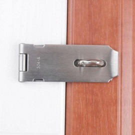 4-Inch Stainless Steel Padlock Hasp & Latch DD-12620 2ea