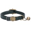 Leather Cat Collar with Bell Breakaway- Adjustable, Durable, Retro Bell