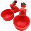 3Pcs Automatic Poultry Waterer 3/8 Inch Thread Filling Waterer Cups