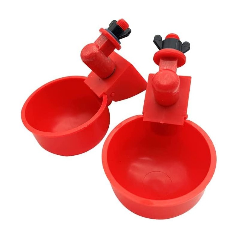 3Pcs Automatic Poultry Waterer 3/8 Inch Thread Filling Waterer Cups