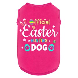 Dog Easter Outfit Shirt Soft Cotton Stretchy Lightweight Easter Dog Clothes Sleeveless Vest Shirt for Small Medium Large Dogs Cats
