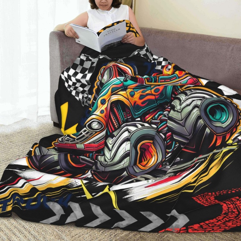 Truck Blanket Truck Throw Blanket Truck Gifts for Boys Monster