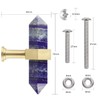 mookaitedecor Set of 2 Lapis Lazuli Double Crystal Points Drawer
