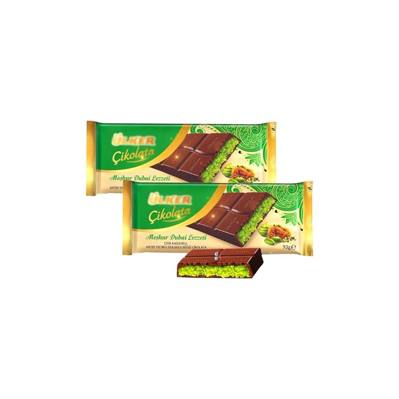 Dubai Chocolate - Milk Chocolate With Pistachio, 93 gram x