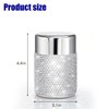 Svpolns Bling Rhinestone Tea Canister,Glitter Stainless Steel Tea Tin with
