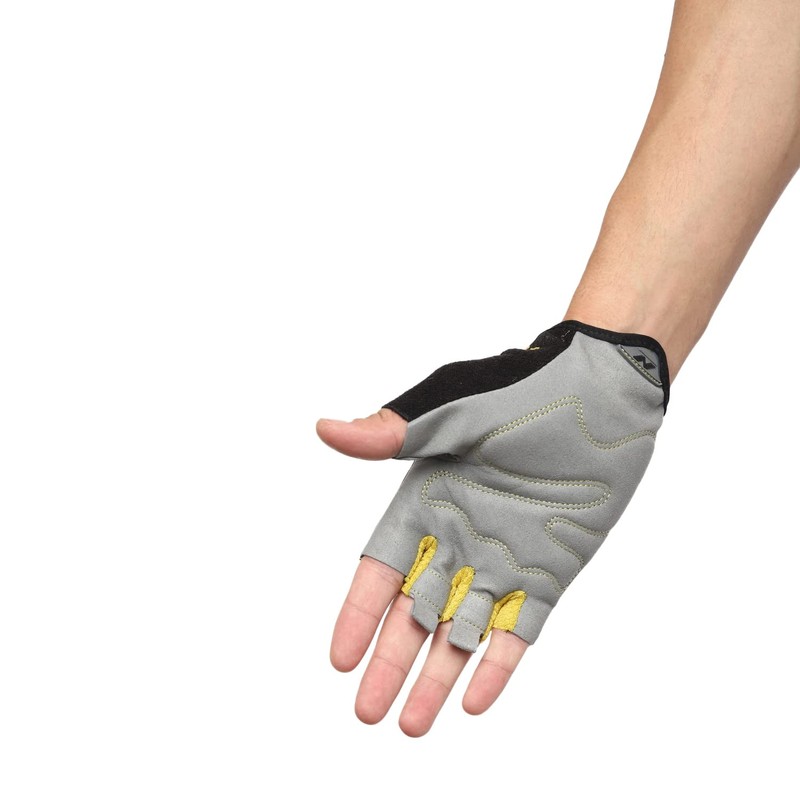 NIVIA Polyester Python Sports Gloves, (Yellow, Size - Large) |